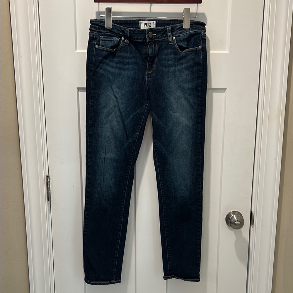 PAIGE Blue Peg Skinny Jeans Classic Style 30